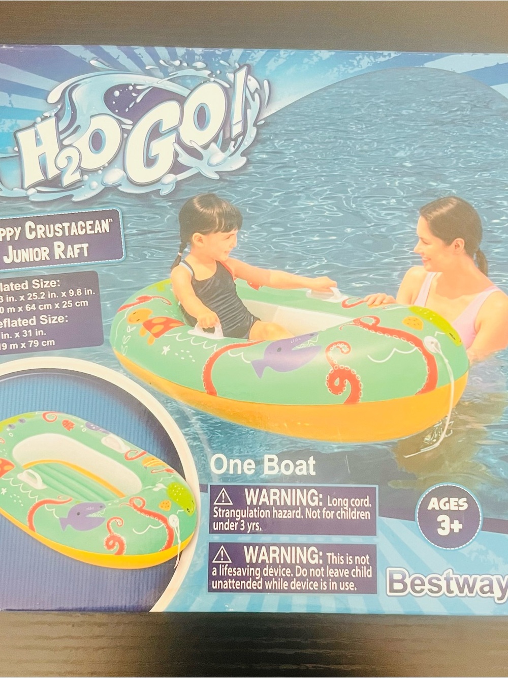 H2O Go! Green & Yellow Junior Raft - Kids🐝